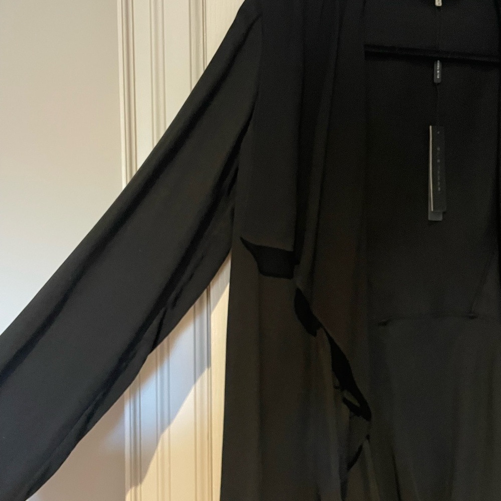 New With Tags Elie Tahari Black Draped Cardigan Jacket - medium - Picture 4 of 7